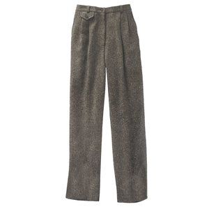 NEW $195 Orvis Herringbone Heavy Wool Pants! Gray Tweed Flat Front USA Made